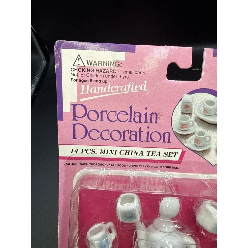 Vintage New Handcrafted Porcelain Tea Set 14 Piece, New In‎ Plastic